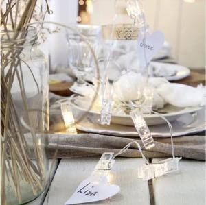 STAR TRADING LED-Lichterkette LED Clip Lichterkette 10 Wäscheklammern f. Fotos 1,35m Batterie, 10-flammig