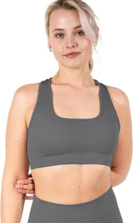 Stark Soul® Sporttop Sport Bra "reflect" Racerback, herausnehmbare Cups - Sport BH