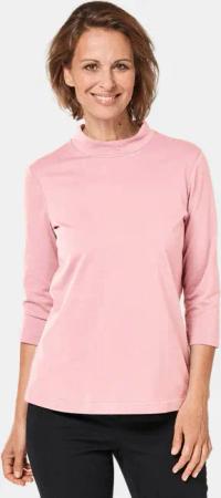 Stehbundshirt aus Antipilling-Qualität - rosé - Gr. 52 von Goldner Fashion