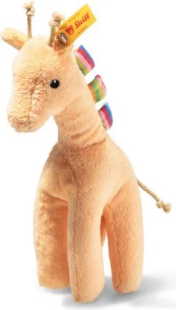 Steiff Kuscheltier Steiff Giraffe Tulu mit Rassel 20 cm Plüschrassel Stoffgiraffe 242915