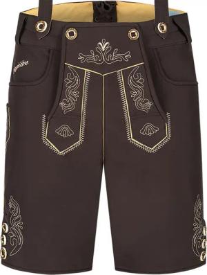 Steigenhöfer Manufaktur Trachtenhose Lukas Softshellhose mit Trägern – Lederhose Herren Stil Tracht Atmungsaktiv - Schnell trocknend - Wasser- und windabweisend