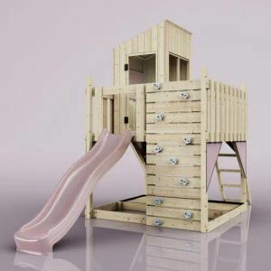 Stelzenhaus Mondlicht in Altrosa - 414 × 190 × 291 cm