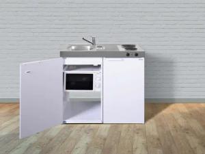 Stengel Küchen Kitchenline MKM 100 weiß - Elektrokochfeld links