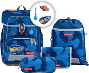 Step by Step Schulranzen Cloud Reflect (5-tlg), Polyester