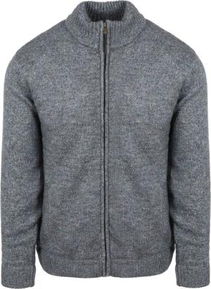 Steppin' Out Strickjacke Melange Blau Grau - Größe M