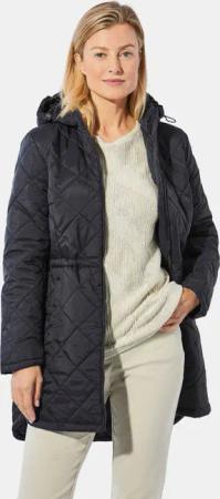 Steppjacke hinten verlängert - schwarz - Gr. M von Goldner Fashion