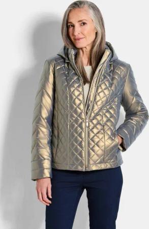 Steppjacke im Metallic-Look - goldfarben - Gr. 25 von Goldner Fashion