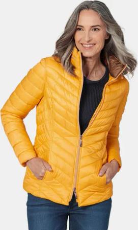 Steppjacke in figurschmeichelnder Optik - honig - Gr. 21 von Goldner Fashion