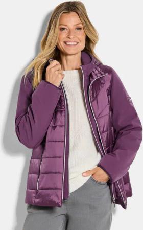Steppjacke mit Ärmeln aus Softshell - beere - Gr. 23 von Goldner Fashion