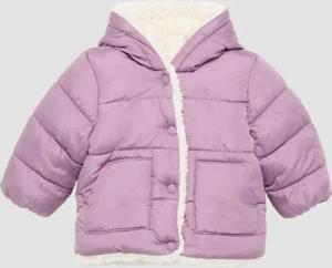 Steppjacke mit Teddyplüsch-Futter