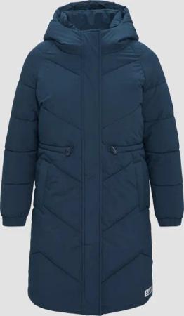 Steppmantel mit samtigem Fleecefutter und 2-Wege-Reißverschluss