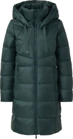 Steppmantel mit Stehkragen und Kapuze