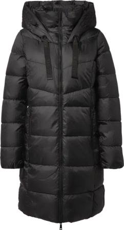Steppmantel mit Stehkragen und Kapuze