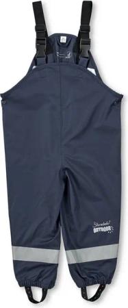 Sterntaler® Regenhose Regenträgerhose ungefüttert uni (1-tlg., Regenträgerhose mit Druckknöpfen, Regenhose mit süßen Motiven) Kinder Hosenträger mit Reflektoren, Matschhosenträger verstellbar