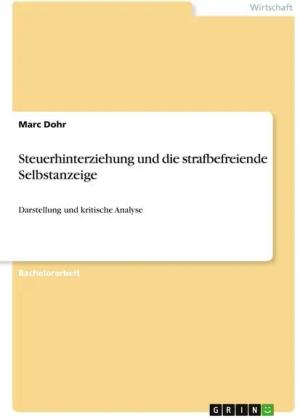 Steuerhinterziehung und die strafbefreiende Selbstanzeige