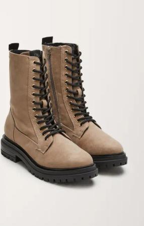 Stiefel in Veloursleder-Optik