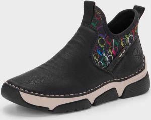 Stiefeletten mit Elastik-Einsatz - schwarz - Gr. 38 von Goldner Fashion