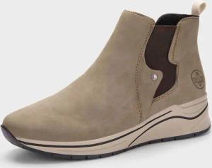 Stiefeletten mit Reißverschluss - beige - Gr. 42 von Goldner Fashion