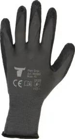 STIER Montagehandschuh Flex Grip Naturlatexbeschichtung grau/schwarz Größe 10
