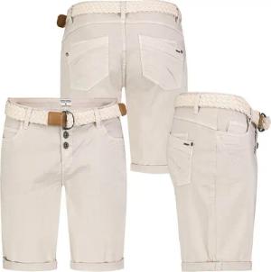 Stitch & Soul Bermudas Damen Short Bermuda kurze Hose Sommer Chino Stoff Hose mit Gürtel