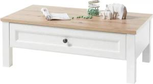 Stolkom Sp.z.o.o. Couchtisch Toskana, TOPSELLER! (Couchtisch, Wohnzimmertisch, OTTOs Choice), Landhausstil weiß, Tisch mit 1 Schubkasten