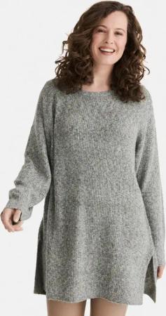 STOOKER WOMEN Strickpullover CAJA Strick Longpullover Strick-Longpullover Rundhals für Damen