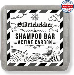 Störtebekker Festes Haarshampoo - Active Carbon - für porentiefe Reinigung, 1-tlg., mit 1% Salicylsäure