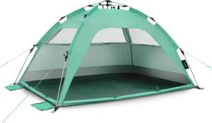 Strandmuschel Pop Up Quick Palm Strand Bahamamint Schnellaufbau UV80+ qeedo