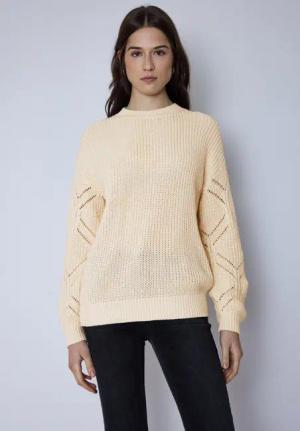 STREET ONE STUDIO Longpullover mit Strick-Detail