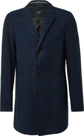 Stretch-Mantel in Woll-Optik