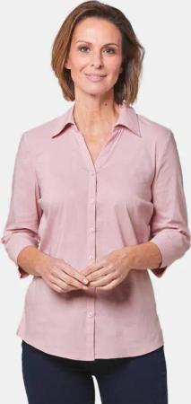 Stretchbequeme Bluse mit Baumwolle - rosé - Gr. 44 von Goldner Fashion