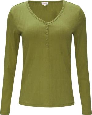 Stretchiges Longsleeve mit Henleyausschnitt