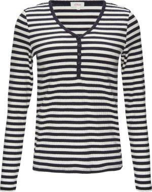 Stretchiges Longsleeve mit Henleyausschnitt