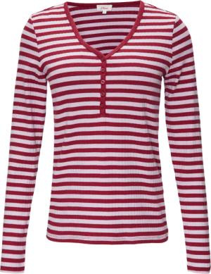 Stretchiges Longsleeve mit Henleyausschnitt