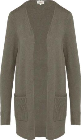 Strickjacke mit Rippbündchen