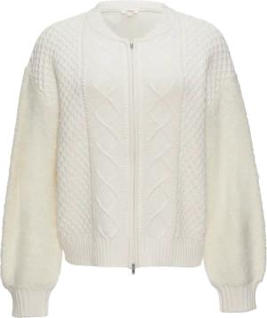 Strickjacke mit Strukturmix