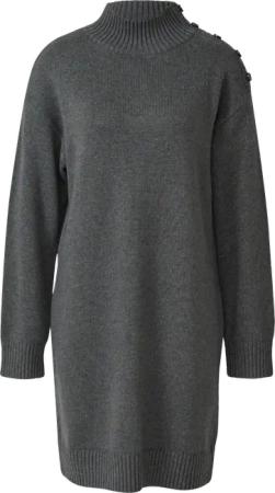 Strickkleid mit dekorativem Knopf-Detail