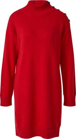 Strickkleid mit dekorativem Knopf-Detail