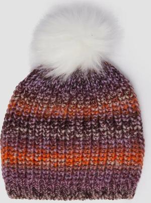 Strickmütze mit Fleece-Einsatz und Glitzergarn