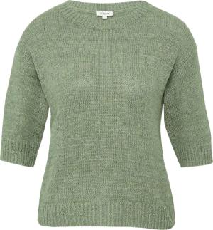 Strickpullover aus Bändchengarn mit 3/4-Ärmeln