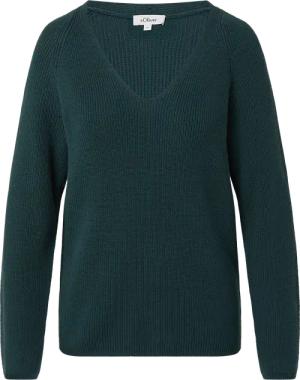 Strickpullover aus Baumwollmix mit V-Ausschnitt