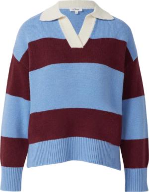 Strickpullover aus Viskosemix mit Kragen