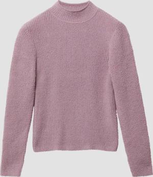 Strickpullover im Slim Fit mit Stehkragen