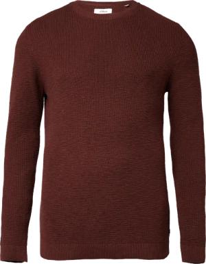 Strickpullover mit Crew Neck und Strukturmuster