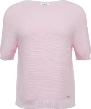 Strickpullover mit feiner Rippstruktur