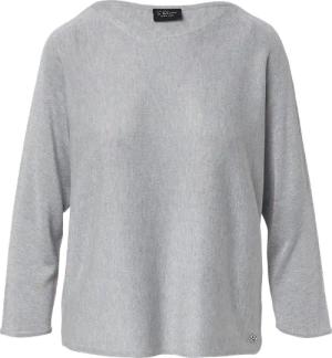 Strickpullover mit Glitzergarn und 3/4-Fledermausärmeln