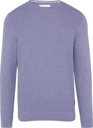 Strickpullover mit Strukturmix und Logo-Patch