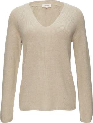 Strickpullover mit V-Ausschnitt und Raglan-Ärmeln