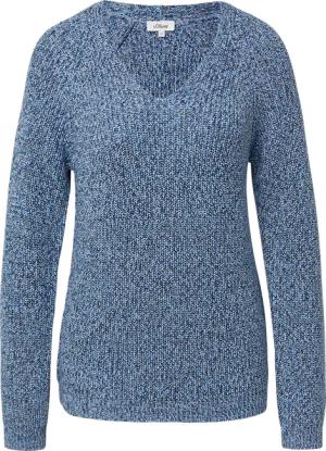 Strickpullover mit V-Ausschnitt und Raglanärmeln