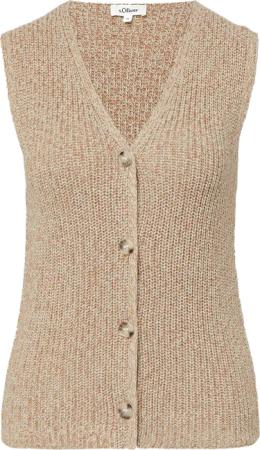 Strickweste im Slim Fit mit Knopfleiste